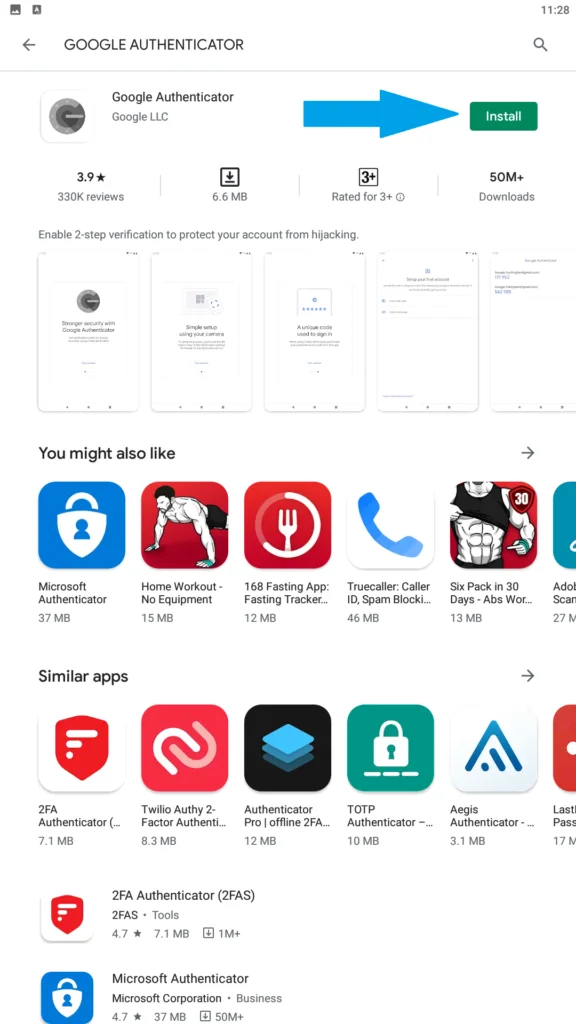 INSTALL AUTHENTICATOR
