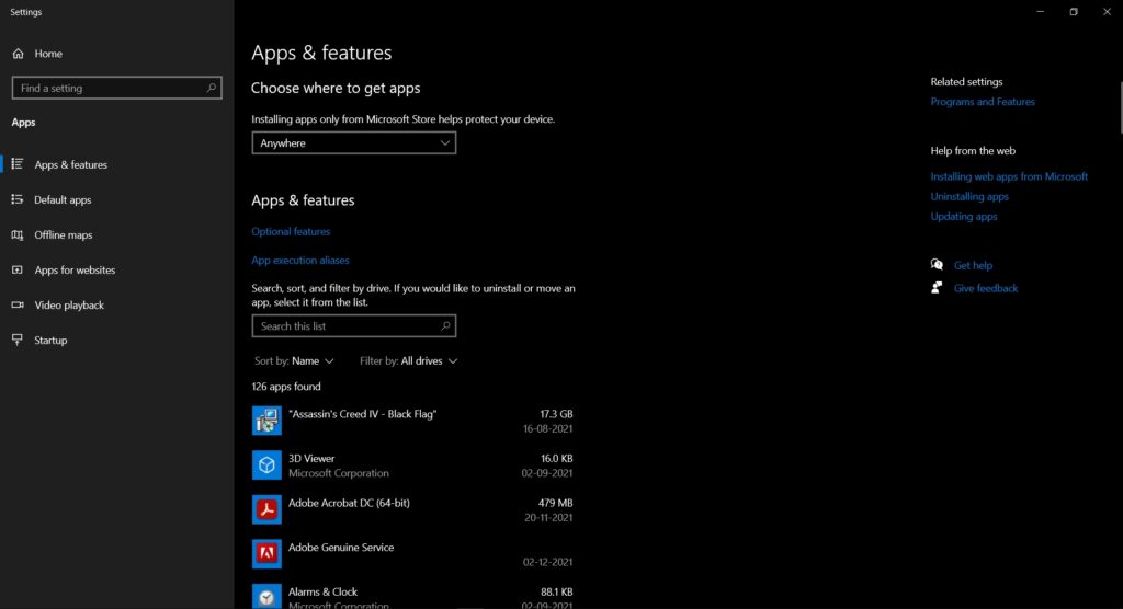Windows Mein Installed Apps Dekhen | View Installed Apps in Windows
